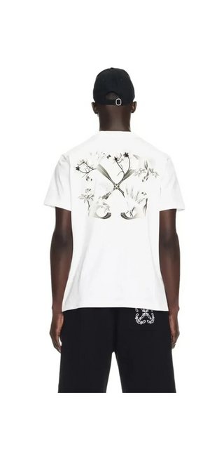 OFF-WHITE Print-Shirt Off-White Flower Scan T-Shirt Schwarz Herren günstig online kaufen