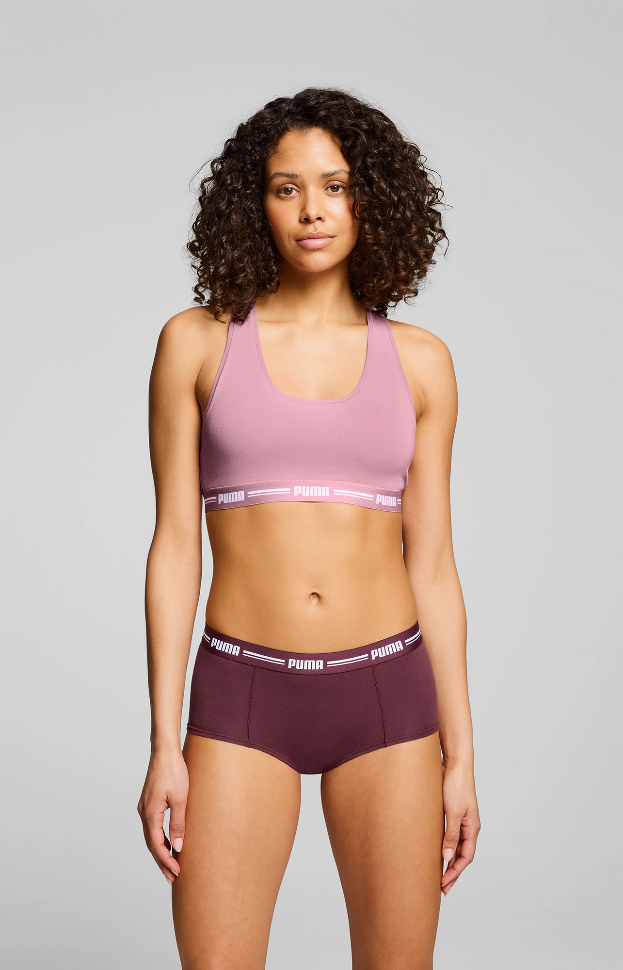 PUMA Panty "PUMA WOMEN MINI SHORT 2P PACK", (Packung, 2er Pack), mit markan günstig online kaufen