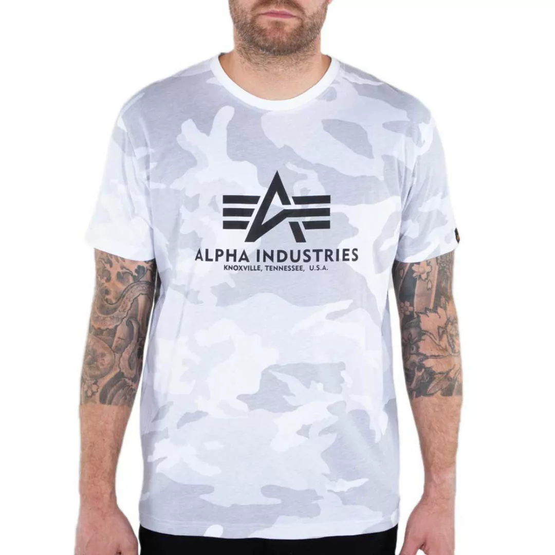 Alpha Industries Basic Camo Kurzärmeliges T-shirt 4XL White Camo günstig online kaufen