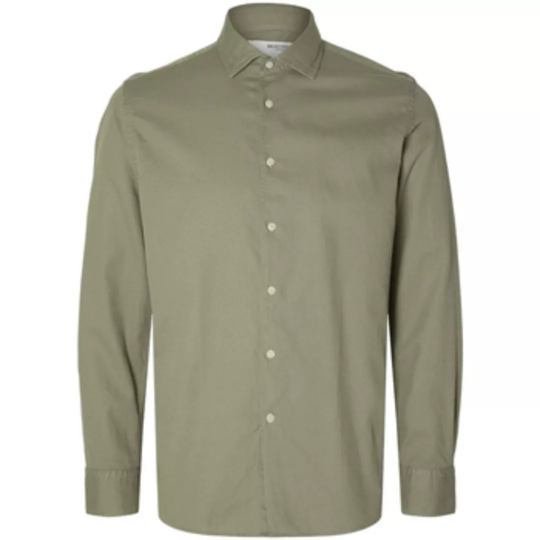 Selected  Blusen Regbond Regular Fit Overhemd Vetiver günstig online kaufen