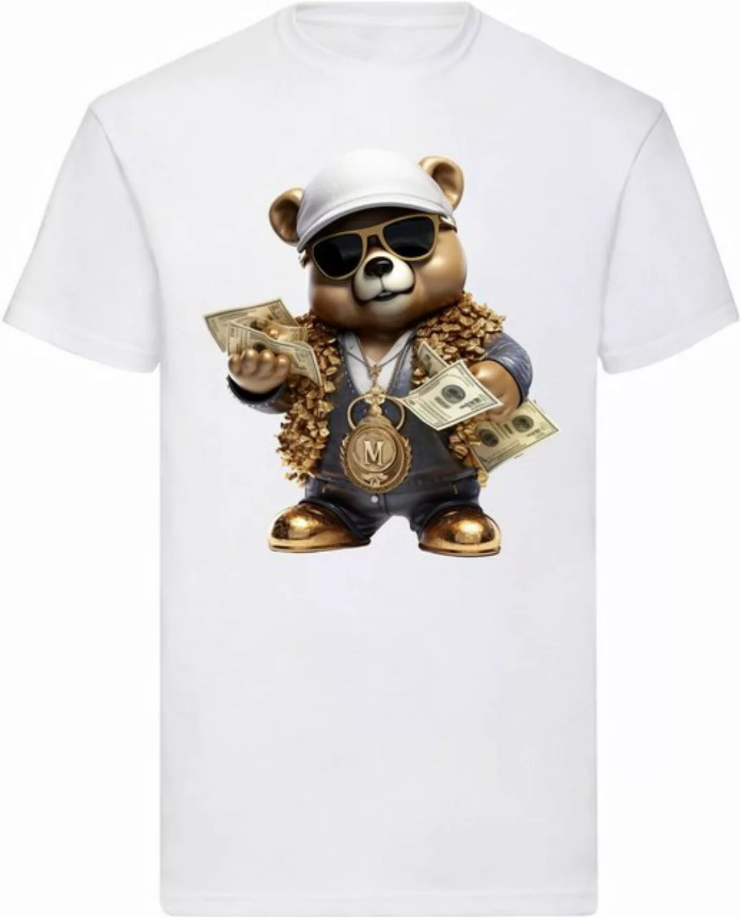 Banco T-Shirt Gangster Bär Money DTF Druck aus 100% Baumwolle günstig online kaufen