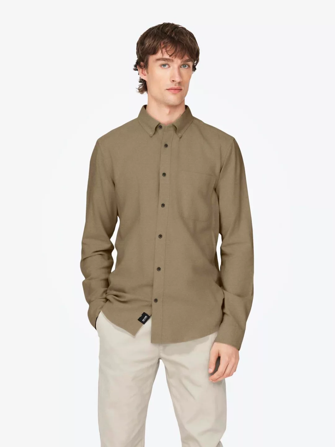 ONLY & SONS Langarmhemd ONSGUDMUND SLIM 1-PKT SOLID SHIRT NOOS günstig online kaufen