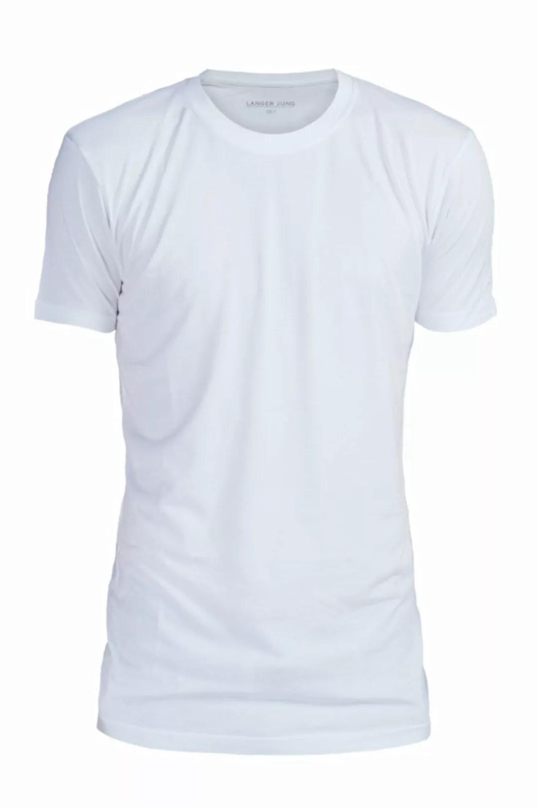 LANGER JUNG T-Shirt slim fit extra lang (2er-Pack) Unifarbe günstig online kaufen