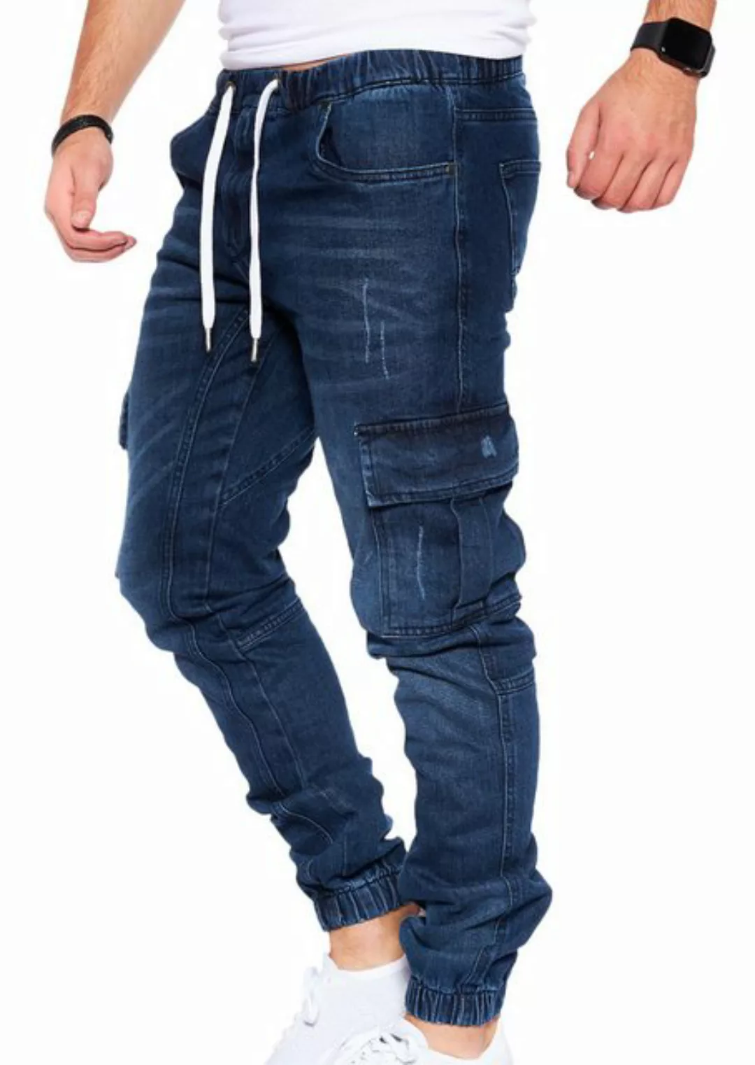 Styleko Cargohose Cargo Jeans Herren Cargohose für Herren Jeans stretch Car günstig online kaufen