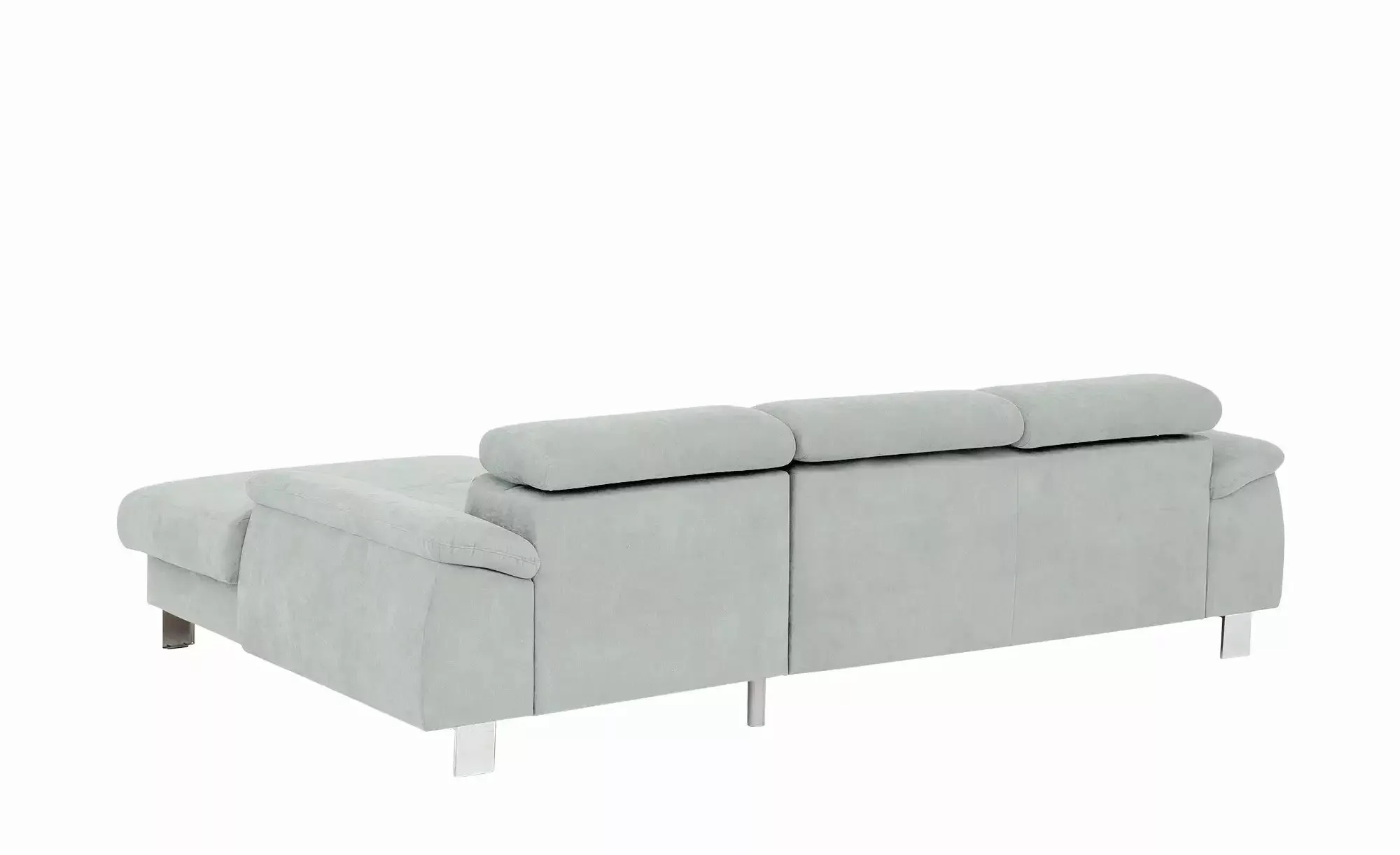 uno Ecksofa aus Velours Micky ¦ grau ¦ Maße (cm): B: 244 H: 72 T: 166.0 Pol günstig online kaufen