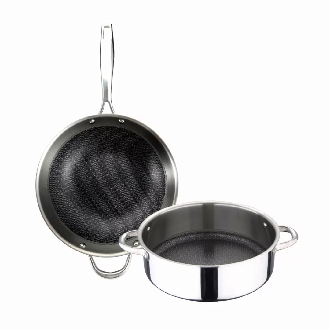 Pfannen-set Masterpro Cookware Hi-tech 3 Aluminium (2 Pcs) günstig online kaufen