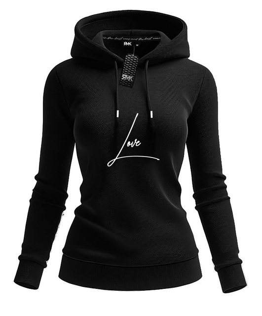 RMK Kapuzenpullover Damen Pullover Pulli Hoodie mit Kapuze Love Liebe Aufdr günstig online kaufen