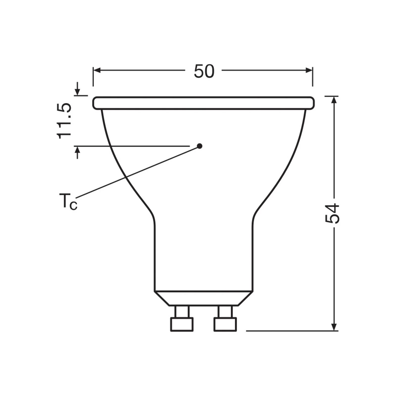 OSRAM LED-Leuchtmittel Reflektor GU10 6,9W 36° 830 klar günstig online kaufen