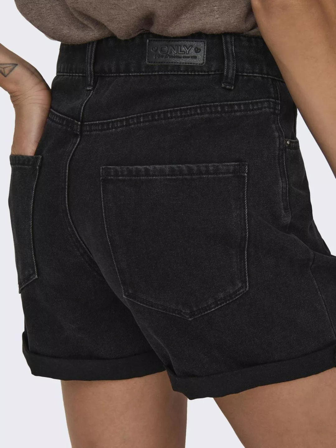 ONLY Shorts Only Damen Mom kurze Jeans-Hose - OnlVega Shorts High-Waist günstig online kaufen