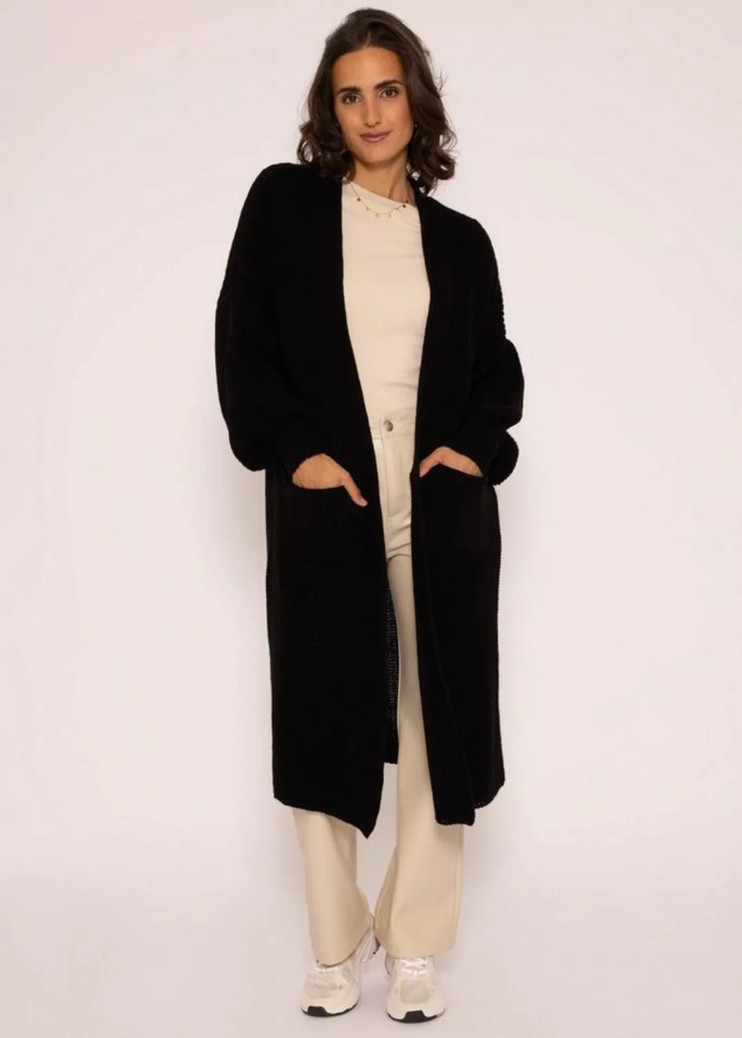 SASSYCLASSY Longstrickjacke Oversize Strickjacke Damen lang aus weichem Str günstig online kaufen