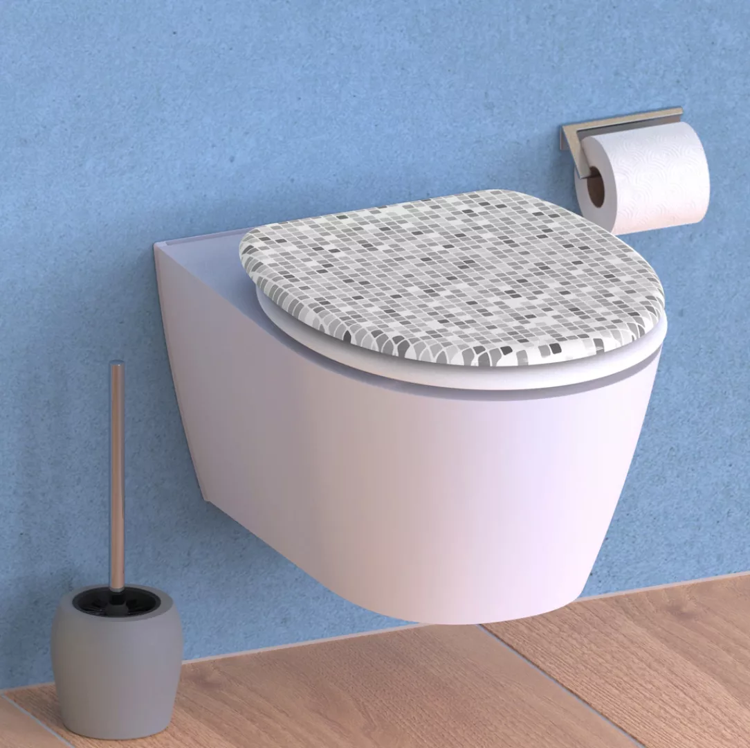 Eisl WC-Sitz "Mosaik", Duroplast, Absenkautomatik, max. Belastung der Klobr günstig online kaufen