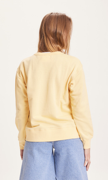 Sweatshirt - Daphne Basic Badge Sweat - Aus Bio-baumwolle günstig online kaufen