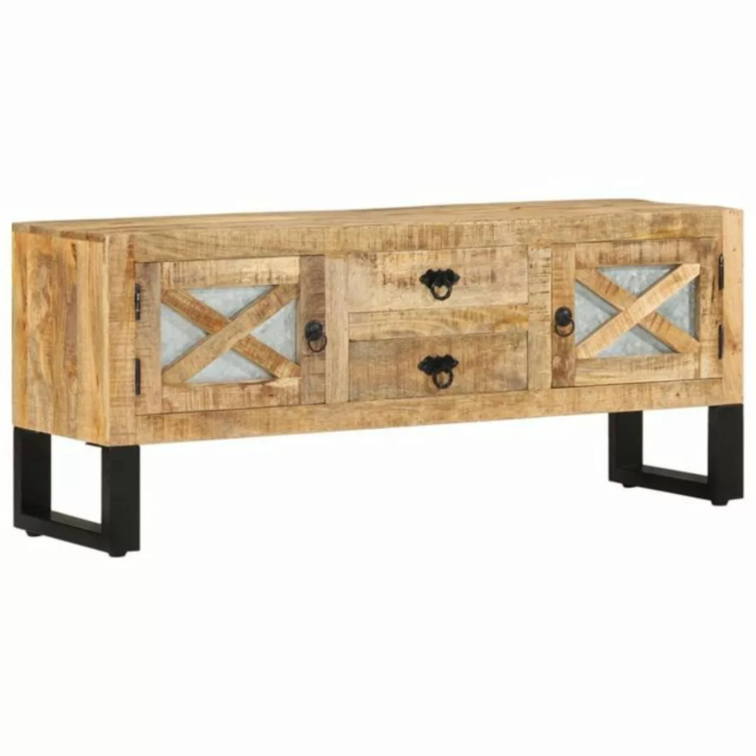 vidaXL TV-Schrank TV-Schrank 110x30x45 cm Raues Mangoholz günstig online kaufen