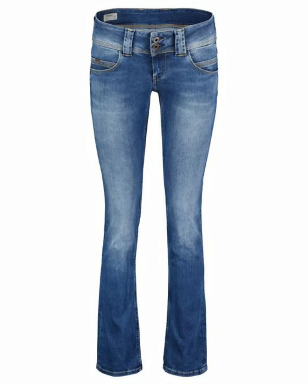 Pepe Jeans Damen Jeans Venus - Regular Fit - Blau - Blue Black Wiser günstig online kaufen