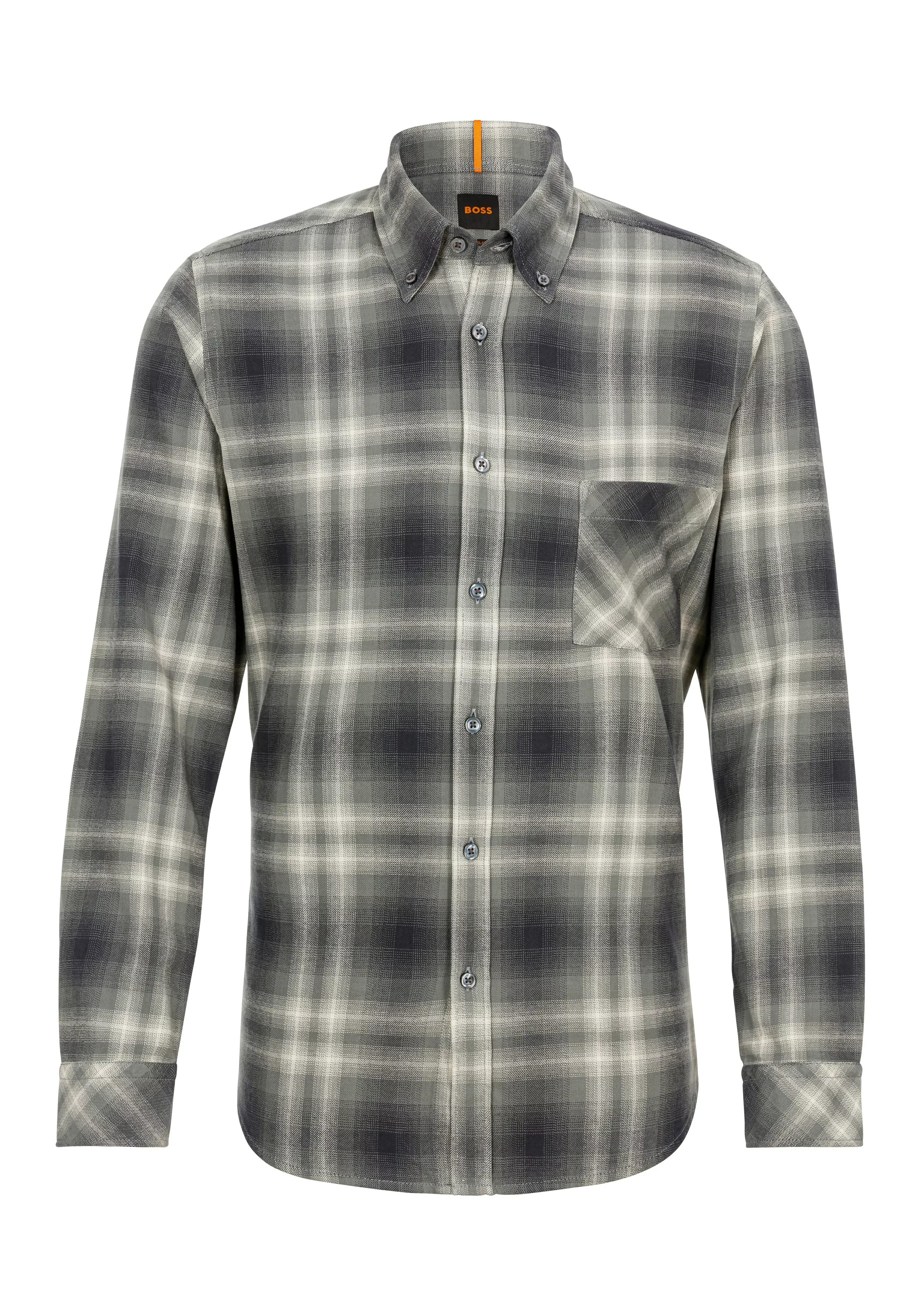 BOSS ORANGE Flanellhemd Rickert_M mit Button-down-Kragen günstig online kaufen