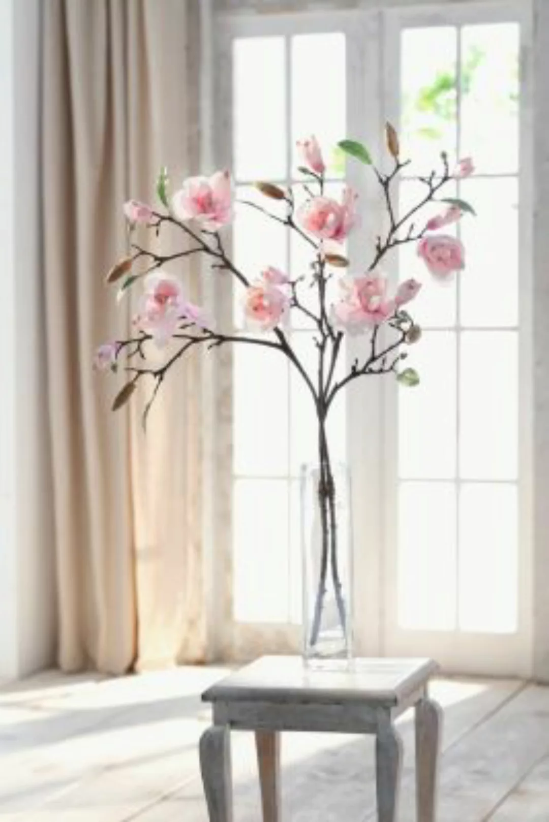HOME Living Kunstblume Magnolie Kunstpflanzen weiß günstig online kaufen