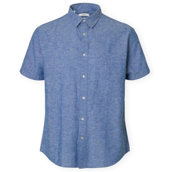 SELECTED HOMME Kurzarmhemd "SLHREG-SUN SHIRT SS NOOS", mit Leinen günstig online kaufen