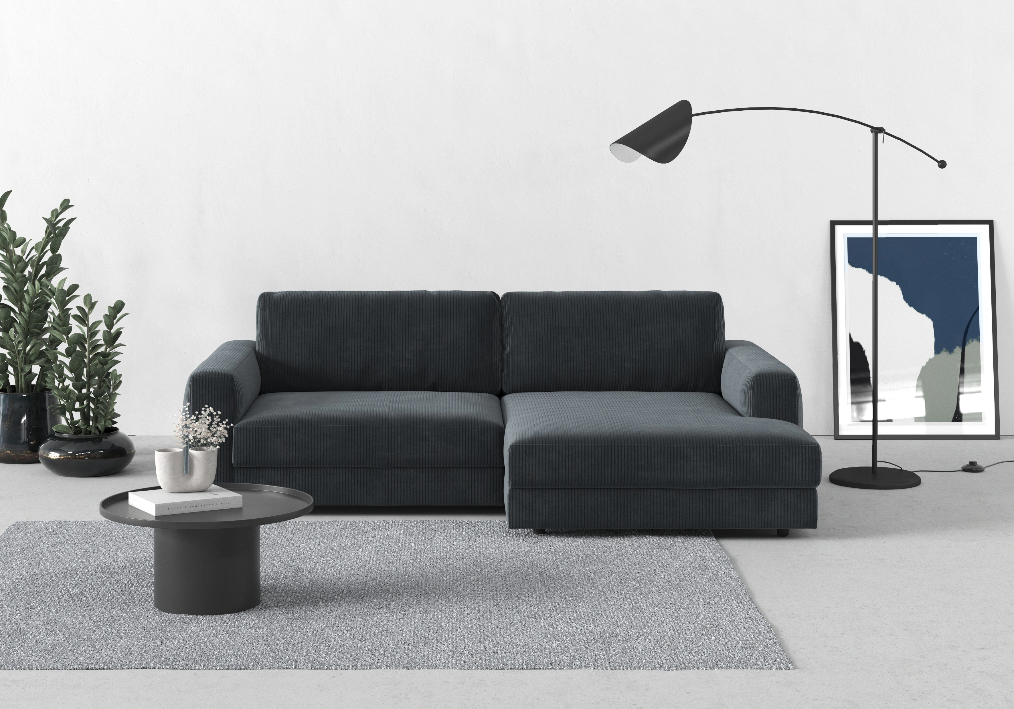 TRENDMANUFAKTUR Ecksofa "Bourbon, Designsofa mit tollem Sitzkomfort, L-Form günstig online kaufen