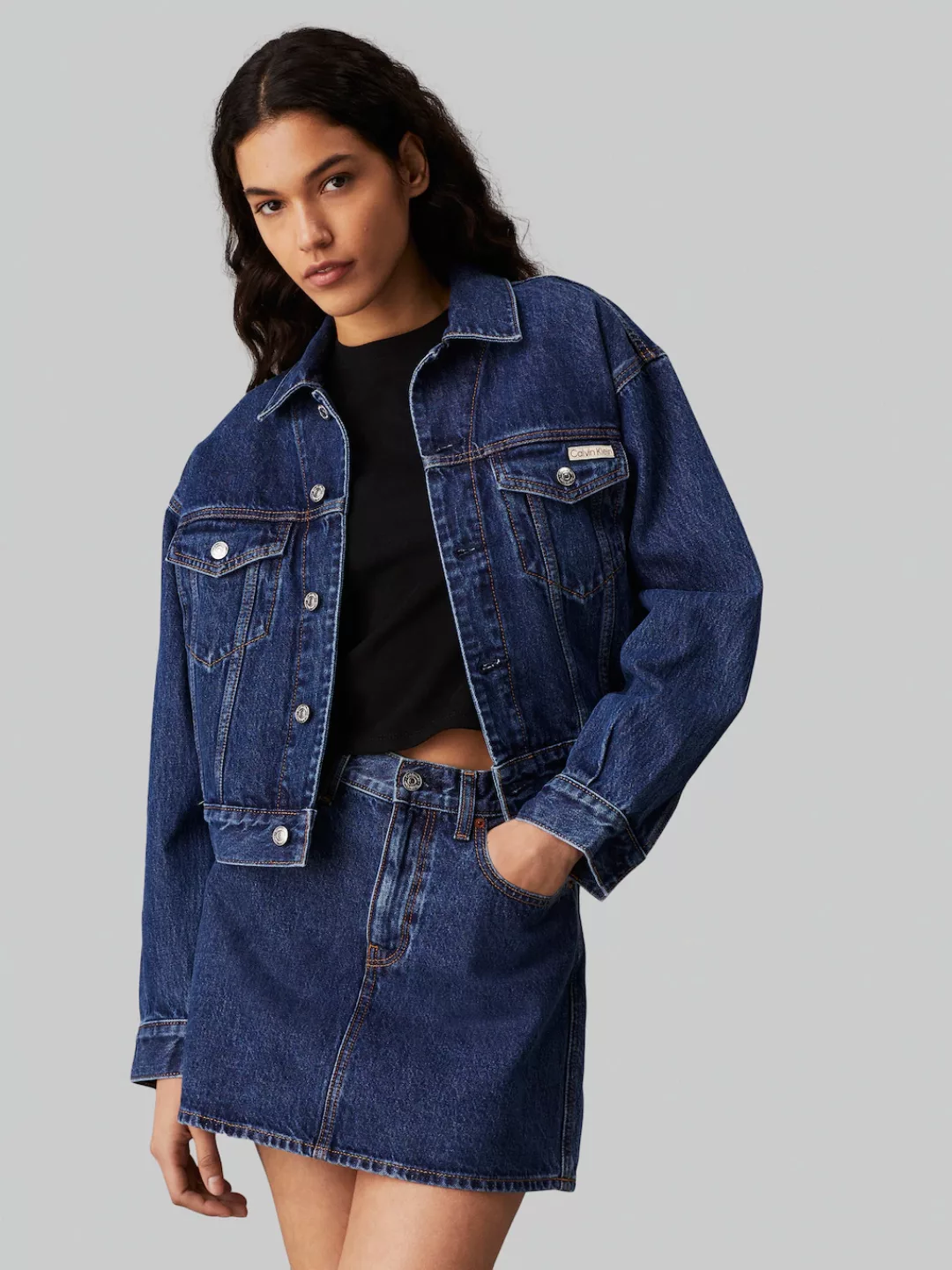 Calvin Klein Jeans Jeansjacke "Hero 90S Trucker Jacket", mit Logopatch günstig online kaufen