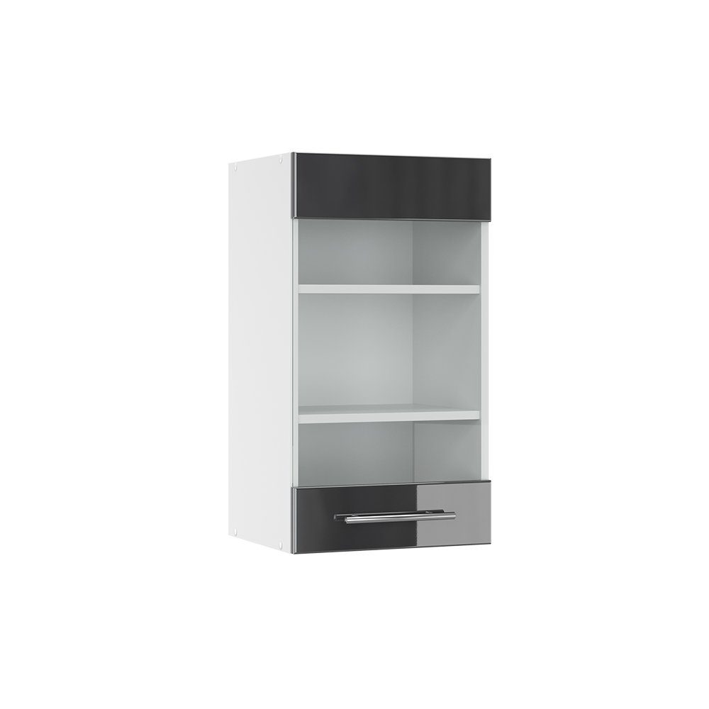 Vicco Glashängeschrank Fame-Line, Anthrazit Hochglanz/Weiß, 40 günstig online kaufen