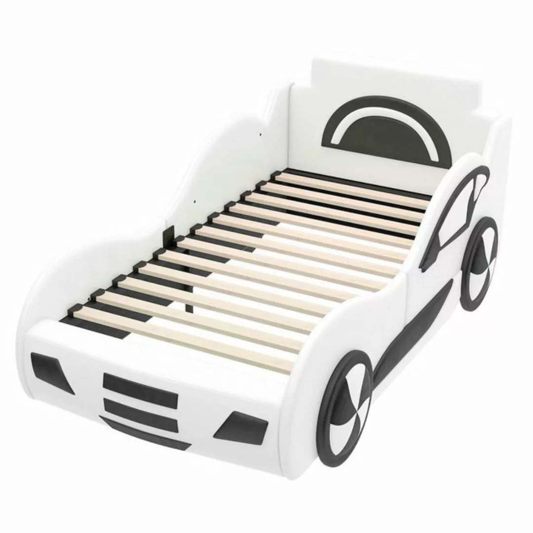 Welikera Bett 90x200cm Flachbett,Modell Autobett,Kinderbett mit Unterbettst günstig online kaufen