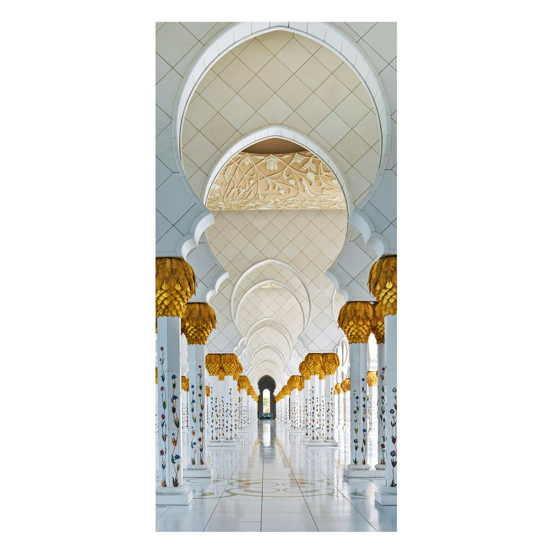 Magnettafel - Hochformat 1:2 Moschee in Abu Dhabi günstig online kaufen