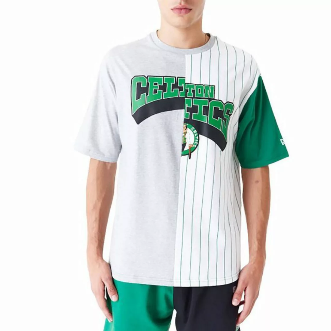 New Era T-Shirt T-Shirt New Era NBA Boscel Half Pinstrip, G L, F wht/grün günstig online kaufen