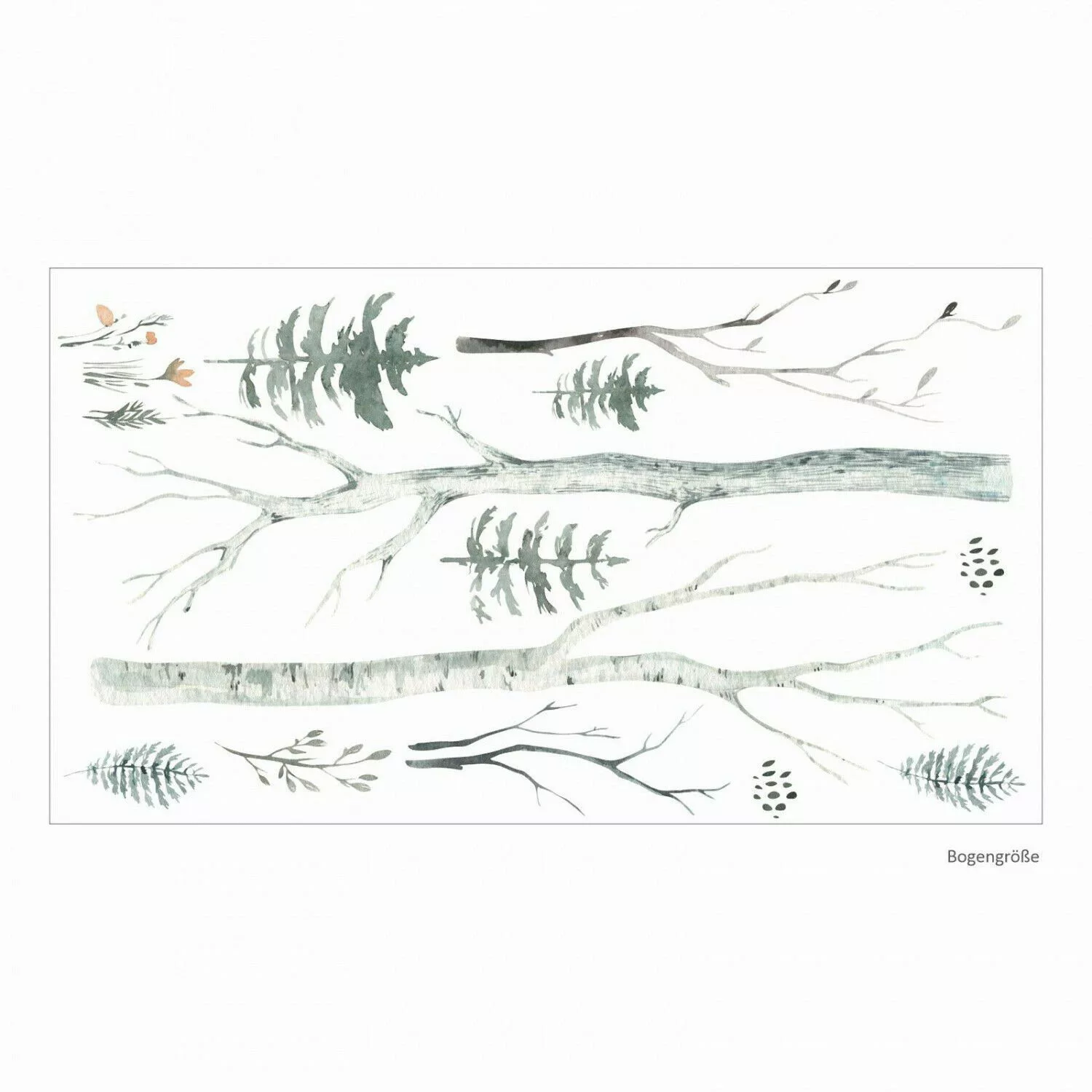 nikima Wandtattoo 204 Wald Aquarell - günstig online kaufen