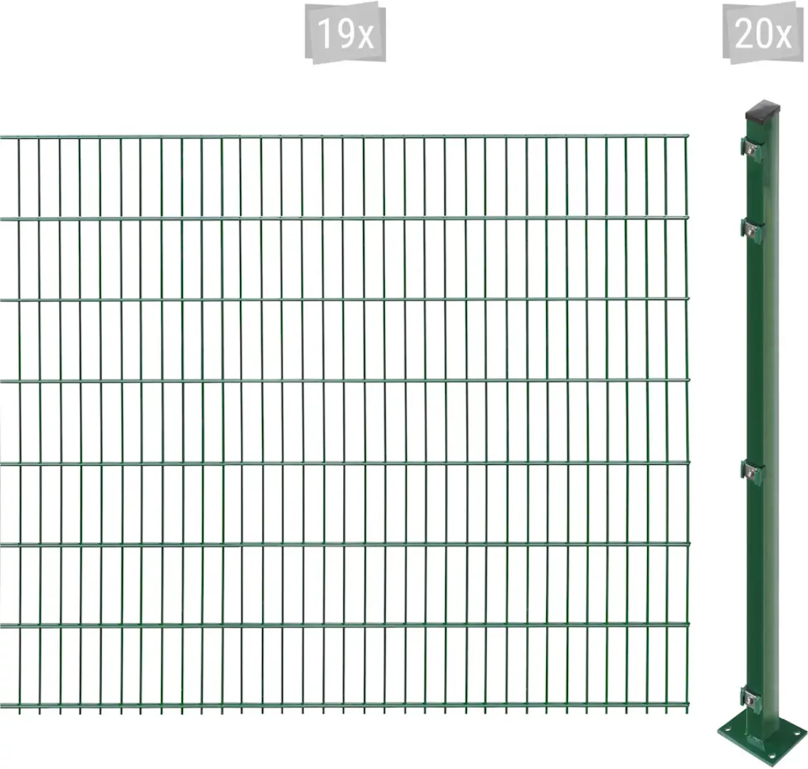 Arvotec Doppelstabmattenzaun "EASY 143 zum Aufschrauben", Zaunhöhe 143 cm, günstig online kaufen