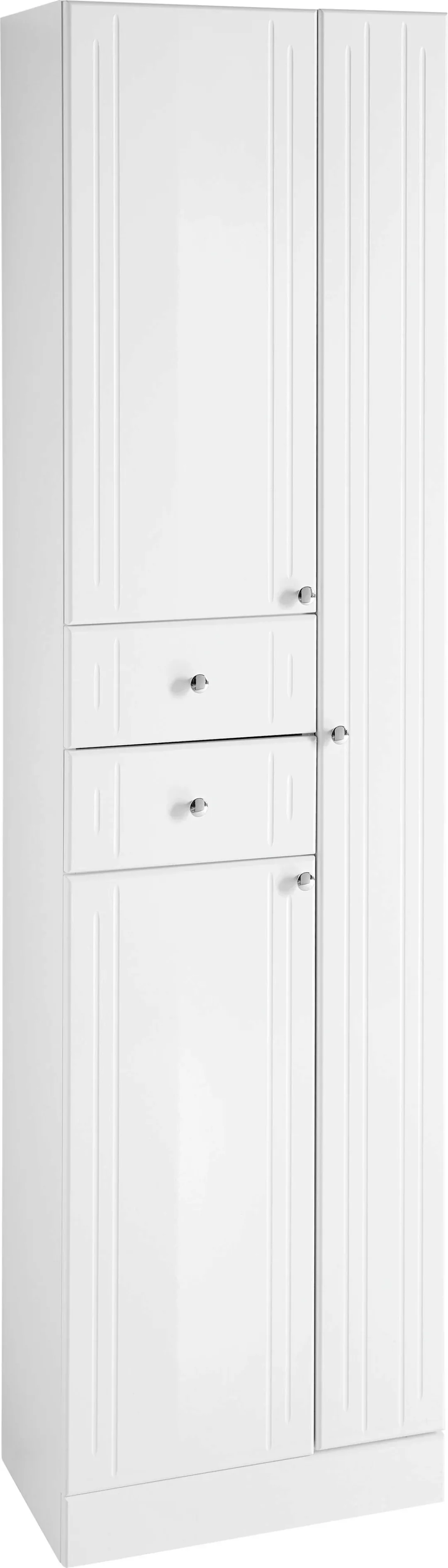 Saphir Hochschrank "Quickset 955 Badschrank, 50 cm breit, 3 Türen, 2 Schubl günstig online kaufen