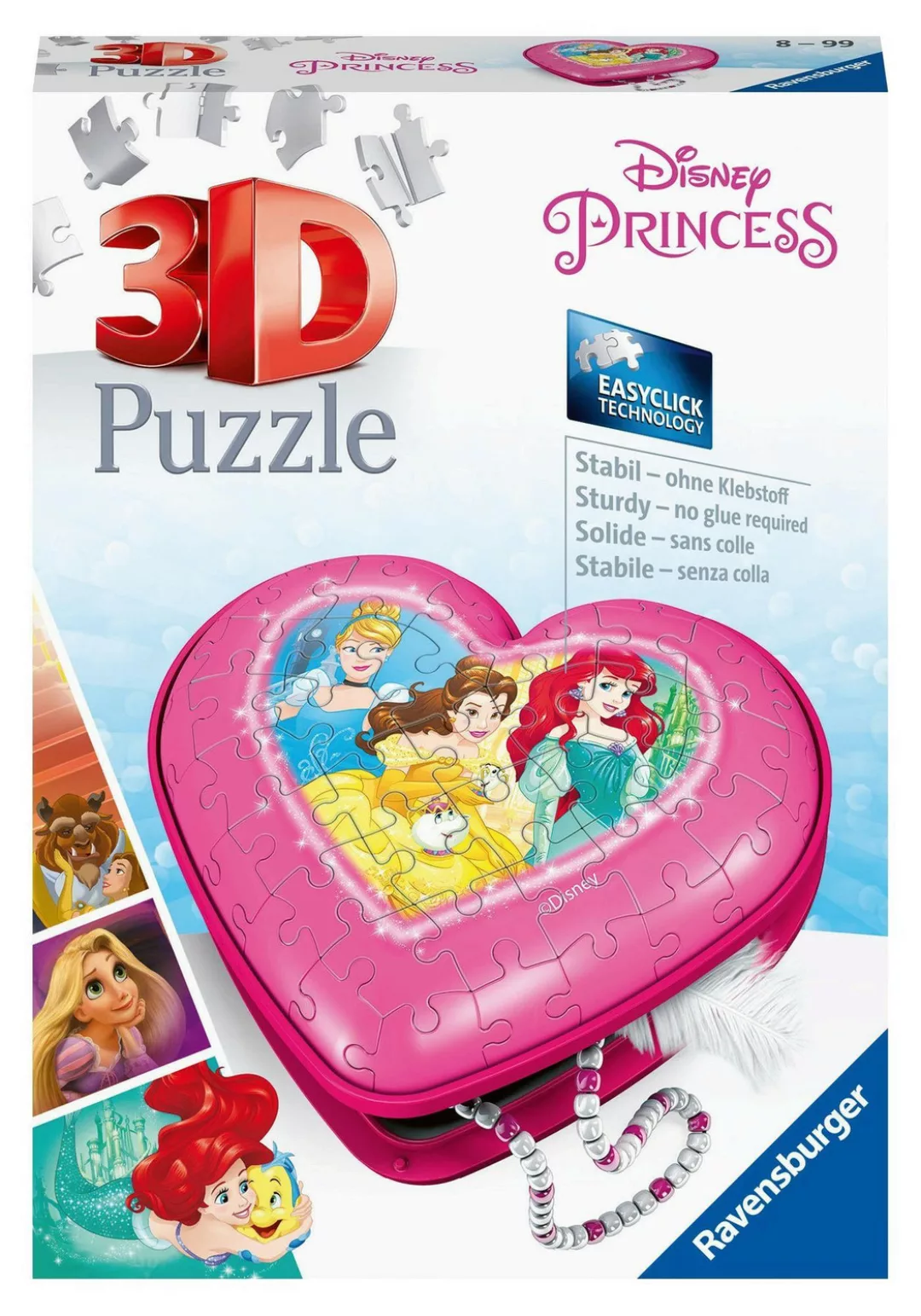 Disney Princess: Herzschatulle - 3d Puzzle 54 Teile günstig online kaufen