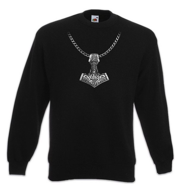 Urban Backwoods Sweatshirt Thor's Hammer Necklace Sweatshirt Odin Mjölnir A günstig online kaufen