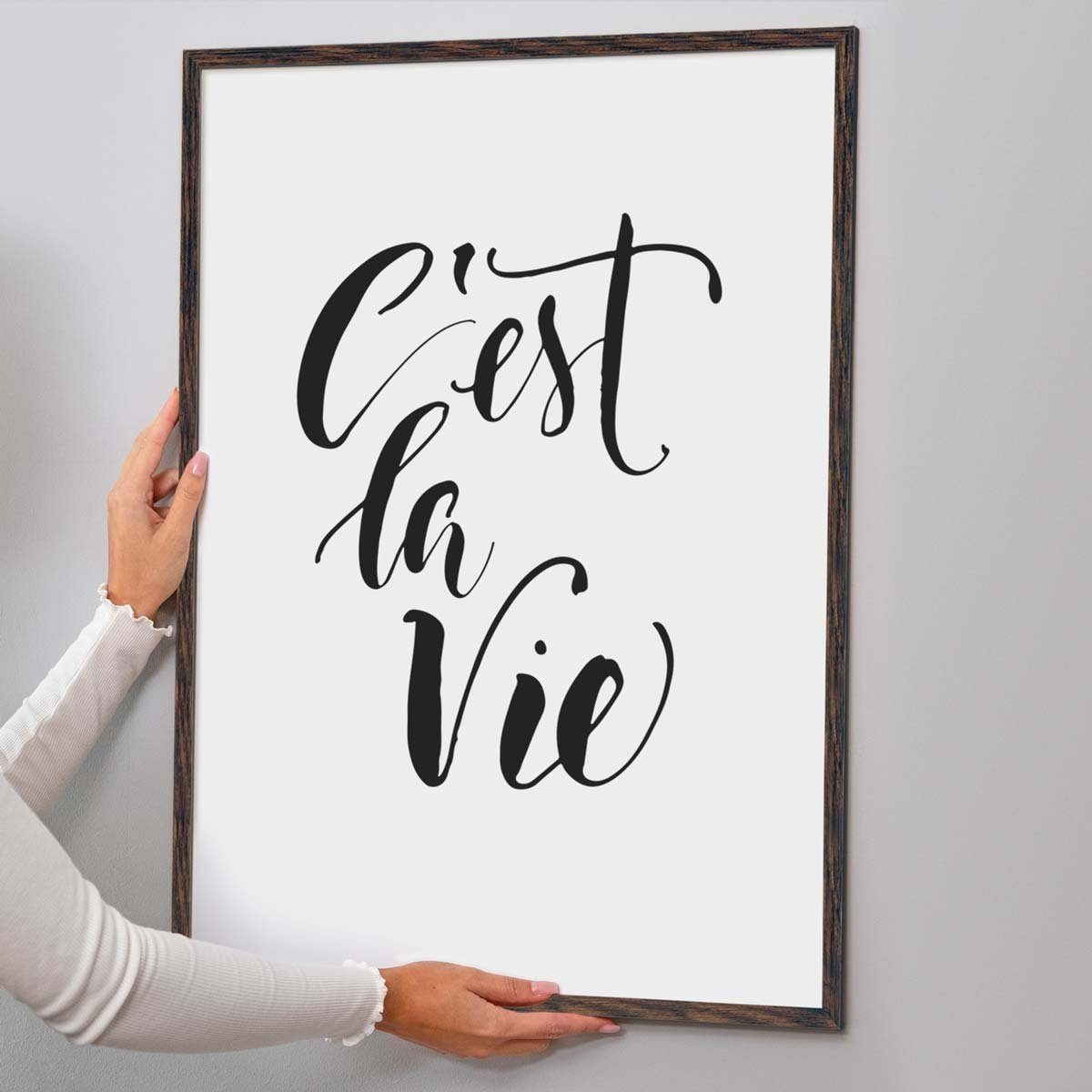 PHOTOLINI Bilderrahmen Poster-Einzelrahmen Modern Schmal günstig online kaufen