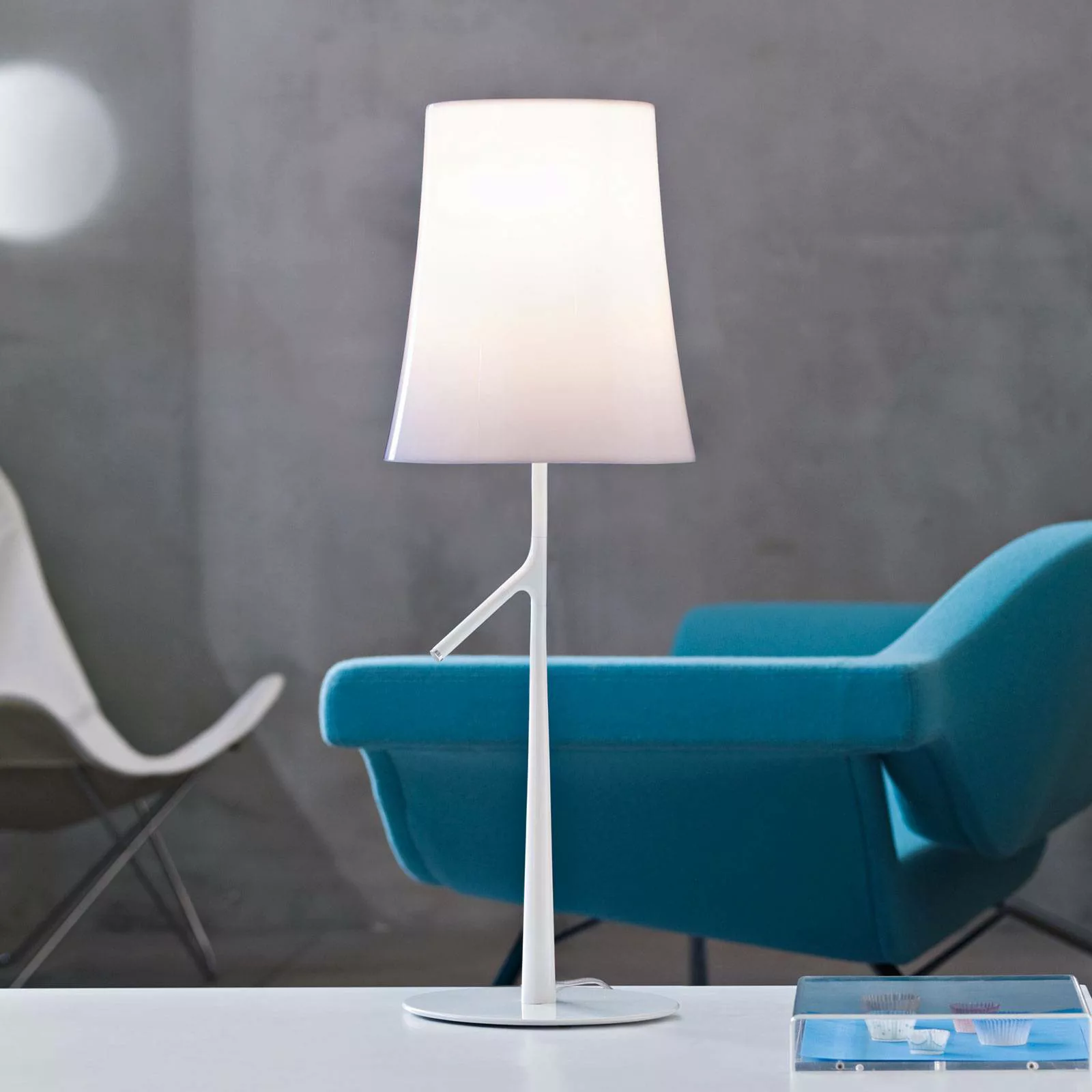 Foscarini Birdie piccola LED-Tischleuchte weiß dim günstig online kaufen