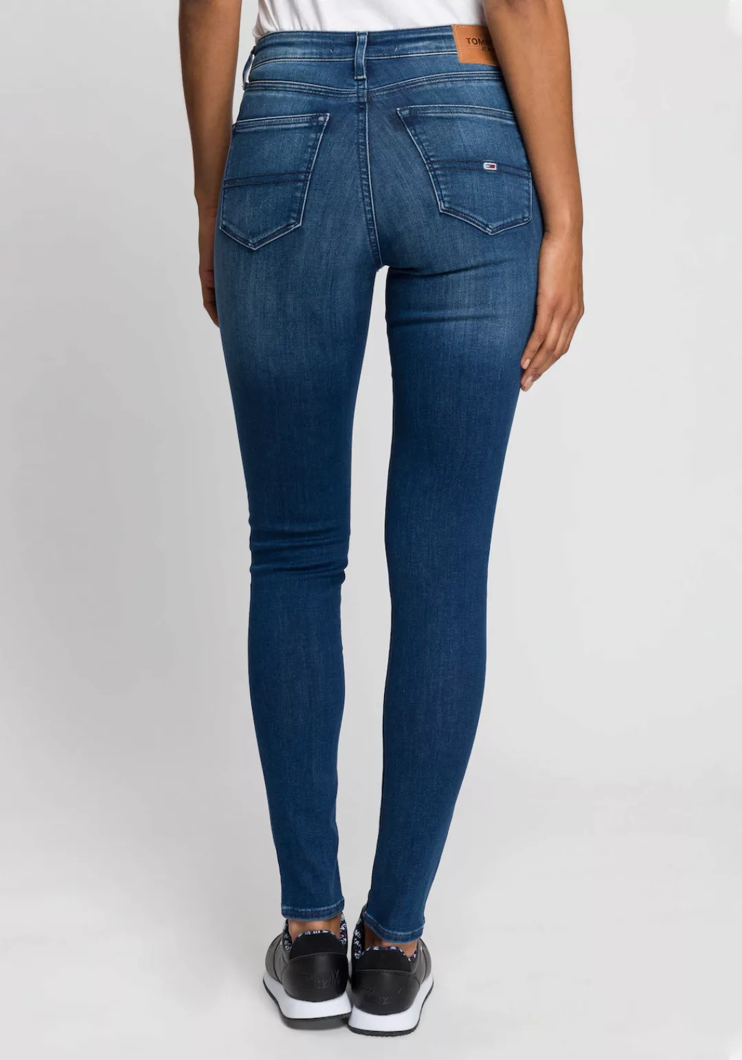 Tommy Hilfiger Damen Jeans NORA - Skinny Fit - Blau - New Niceville Mid Blu günstig online kaufen