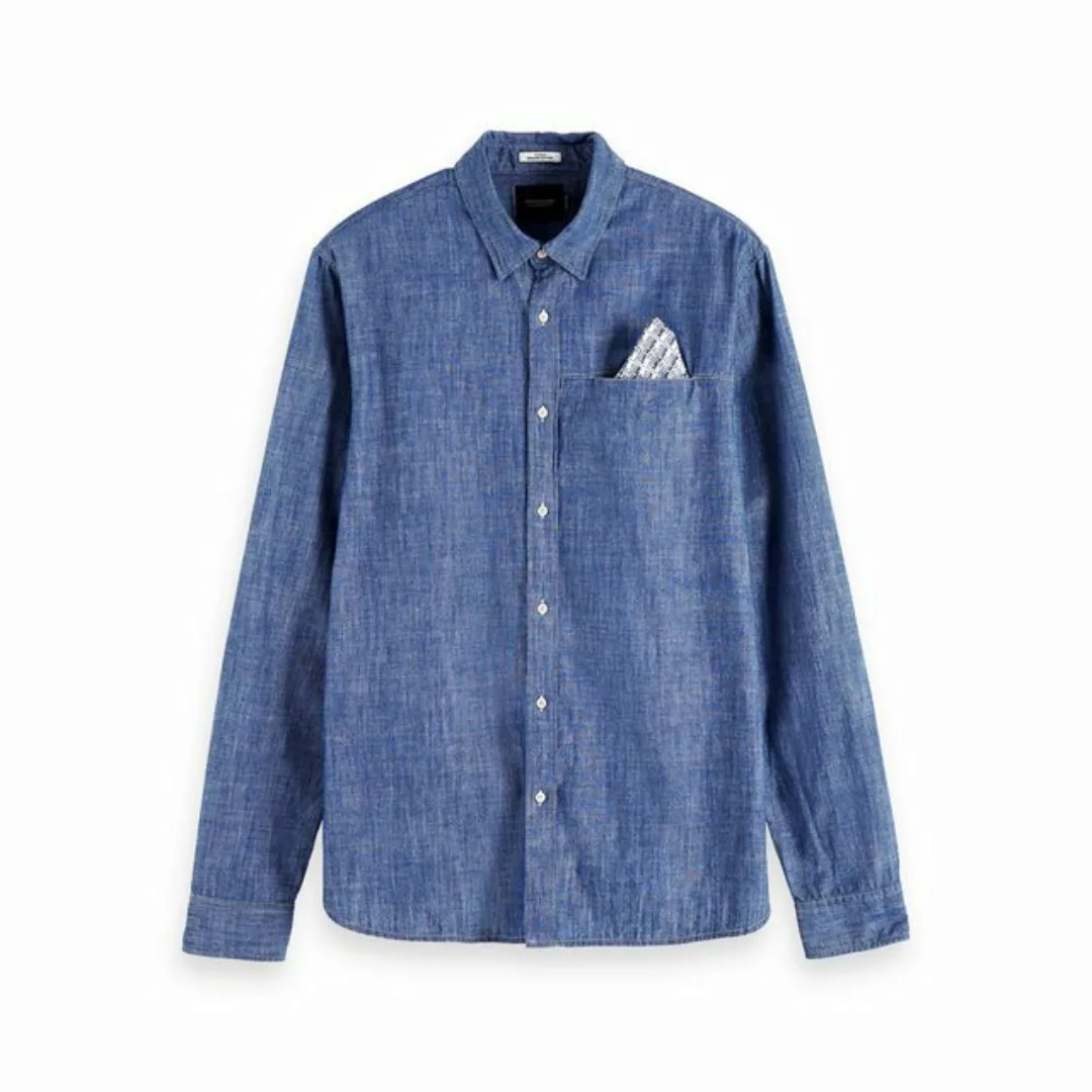 Scotch & Soda Kurzarmhemd Scotch & Soda Herren Hemd Indigo Pocket Shirt 153 günstig online kaufen