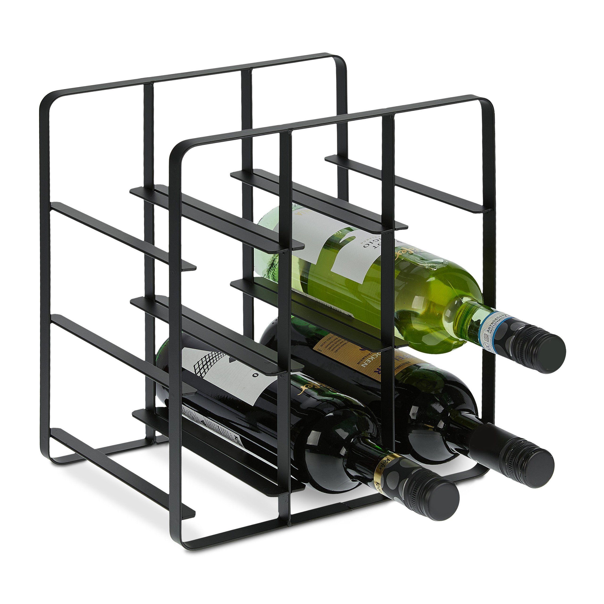 relaxdays Weinregal Metall Weinregal für 9 günstig online kaufen
