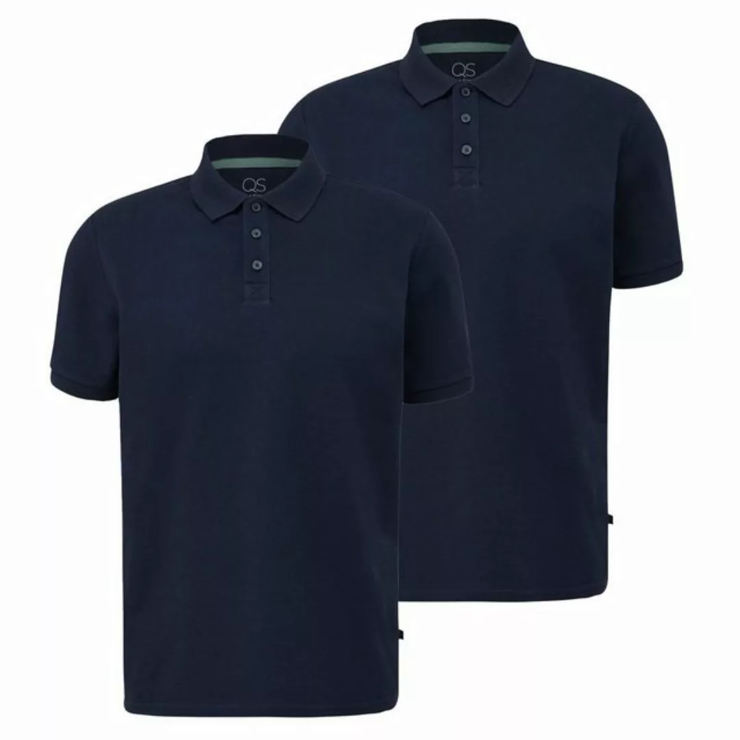 QS Poloshirt Polo-Shirt Kragen, Knöpfe, Regular fit, kurzarm, 2er Pack günstig online kaufen