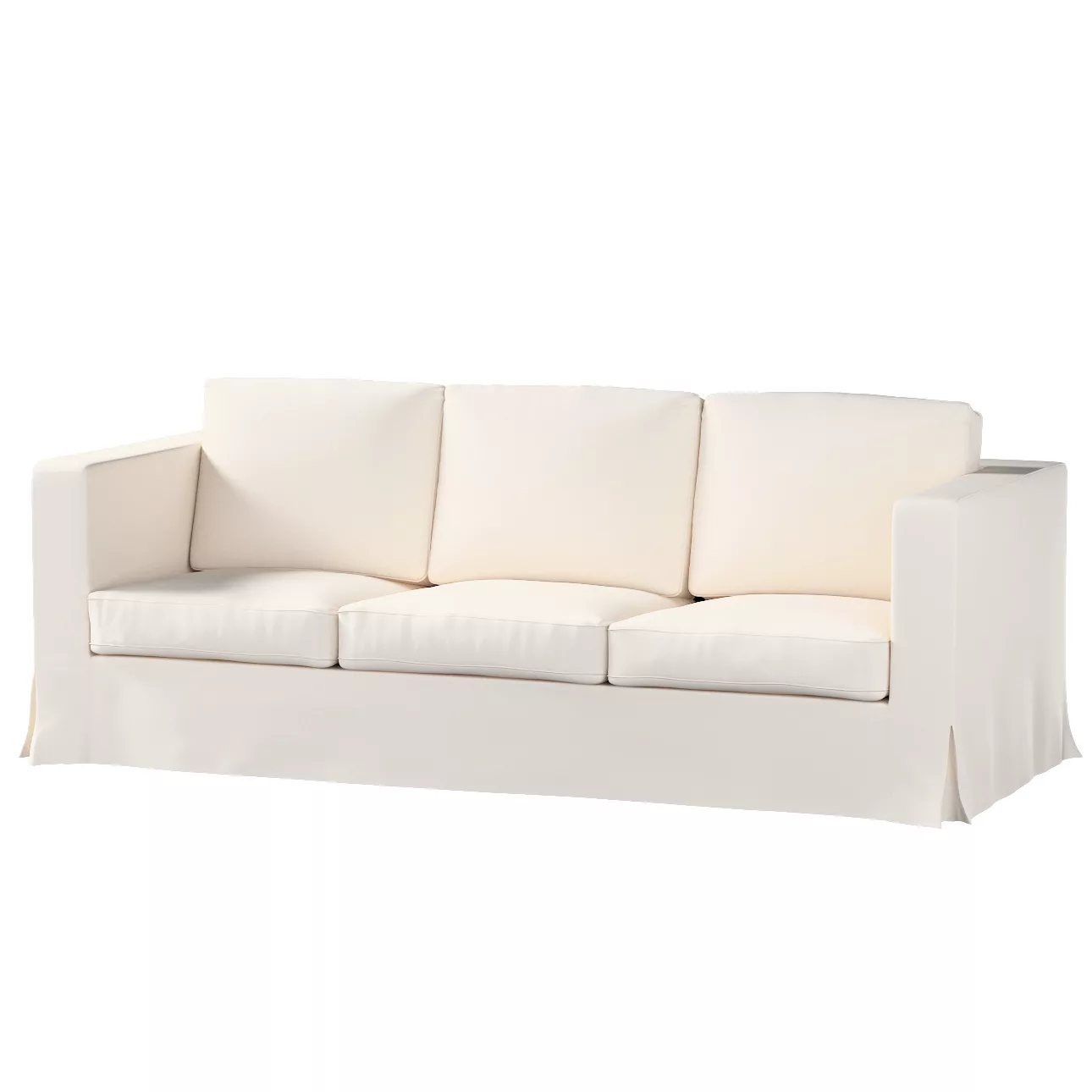 Bezug für Karlanda 3-Sitzer Sofa nicht ausklappbar, lang, naturweiß, Bezug günstig online kaufen