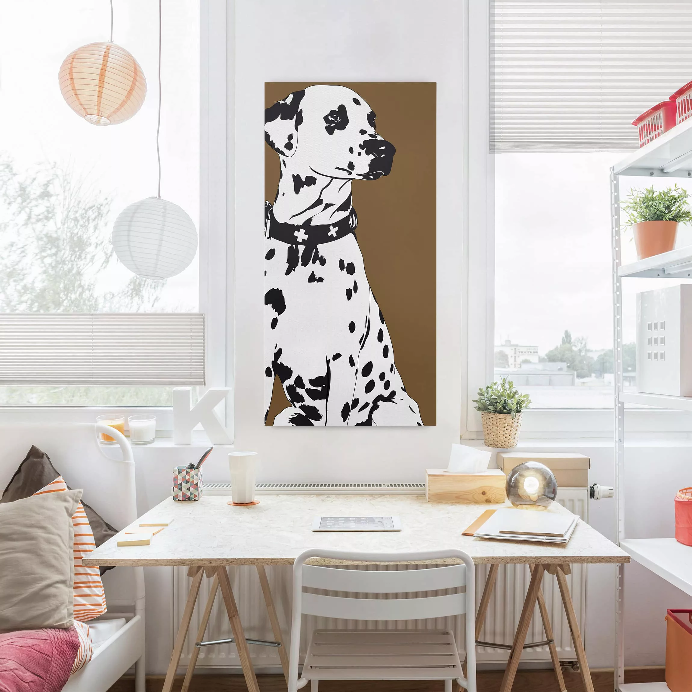 Leinwandbild Tiere - Hochformat Dalmatiner günstig online kaufen