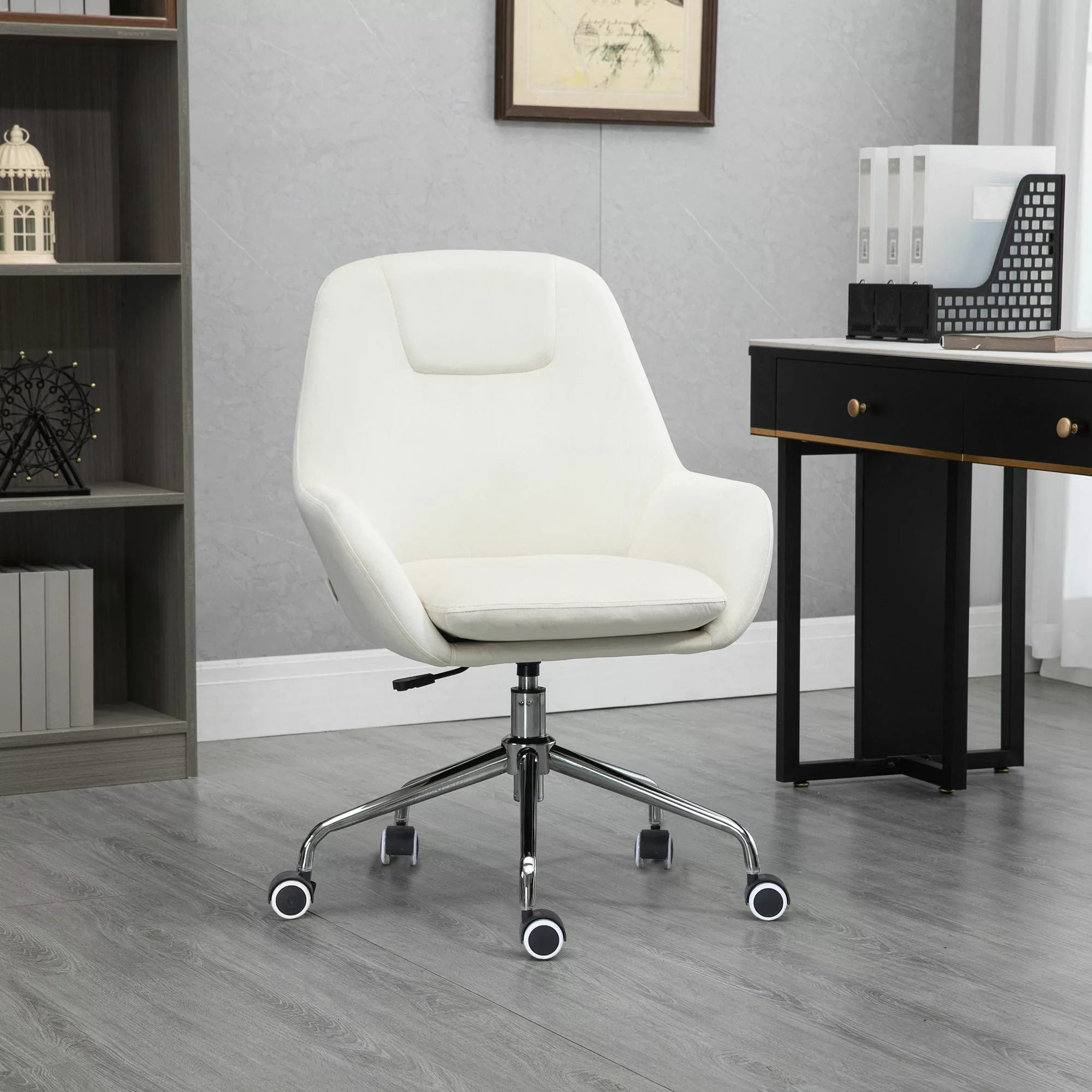 Vinsetto Bürostuhl Schreibtischstuhl Drehstuhl mit Rollen höhenverstellbar günstig online kaufen