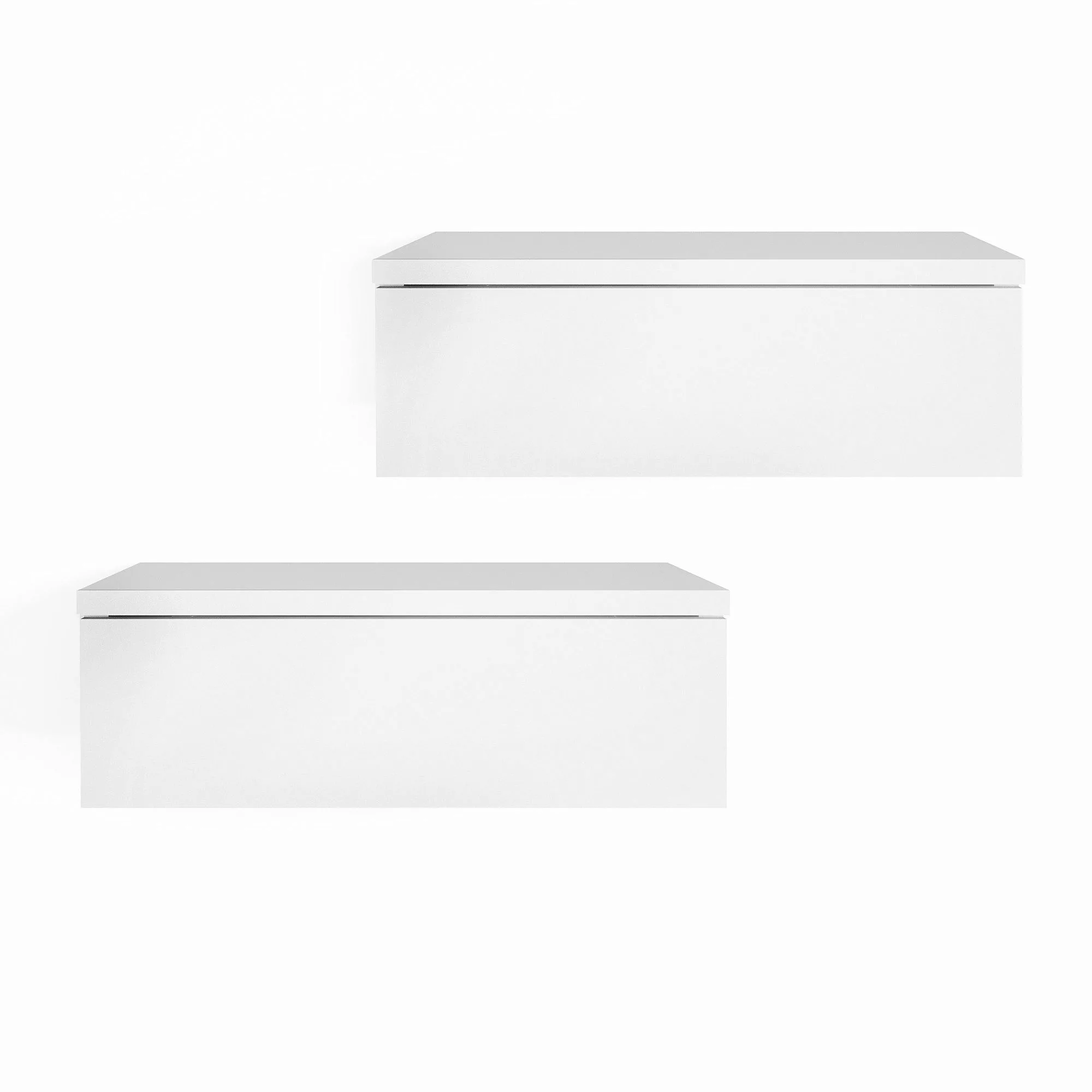 KOMTO Wandregal mit Schublade 2er Set günstig online kaufen