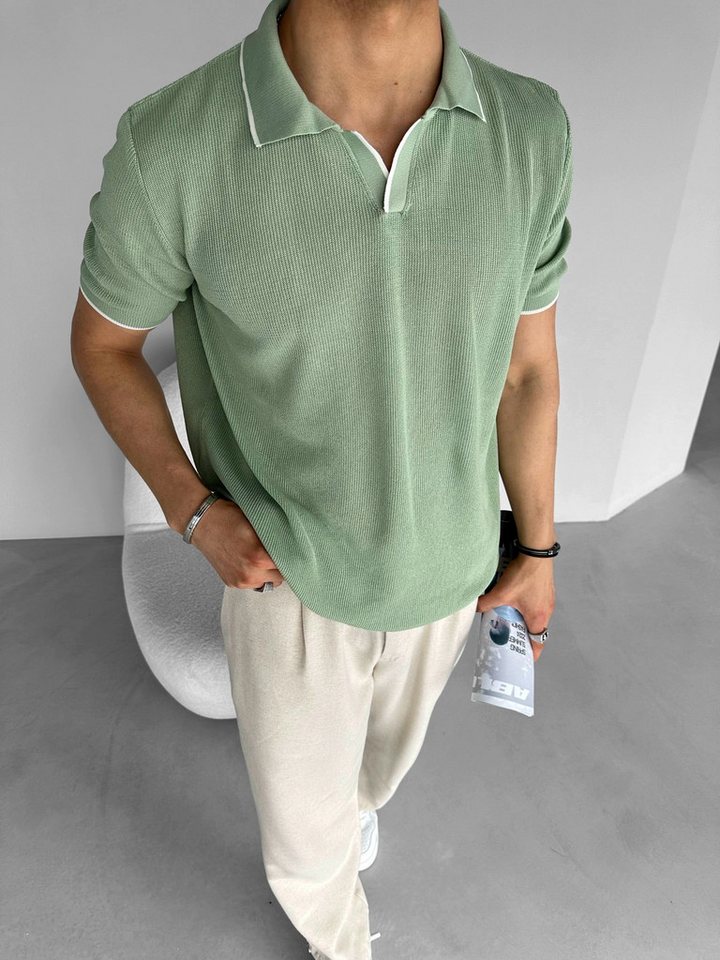 Abluka T-Shirt REGULAR FIT KNIT POLOSHIRT günstig online kaufen