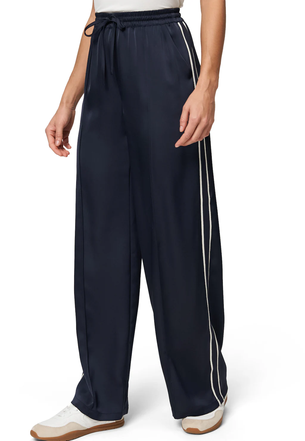 Zero Stoffhose "zero Damen Hose mit Seitenstreifen 32 Inch", Seitenstreifen günstig online kaufen