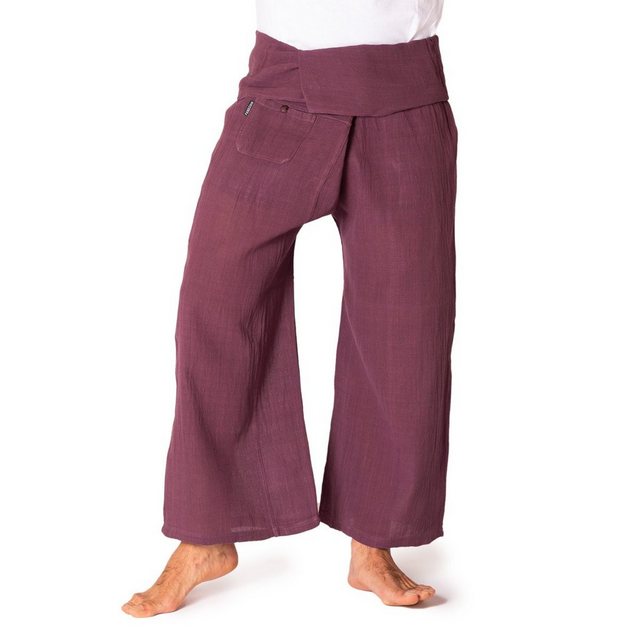 PANASIAM Wellnesshose Thai Fischerhose Handgewebt bequeme Unisex Wickelhose günstig online kaufen