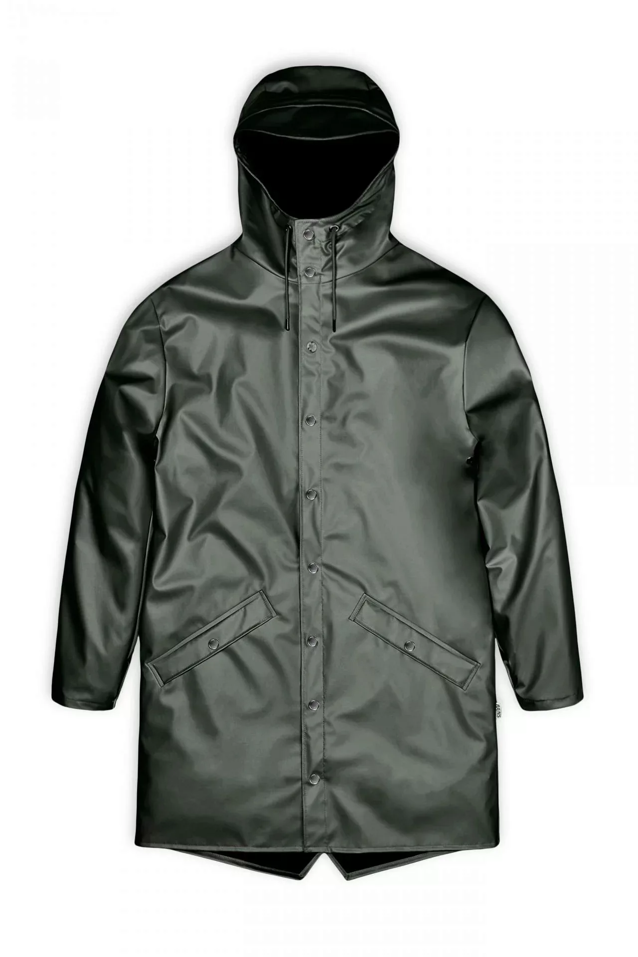 Rains Regenjacke Long Jacket Silver Pine XL günstig online kaufen