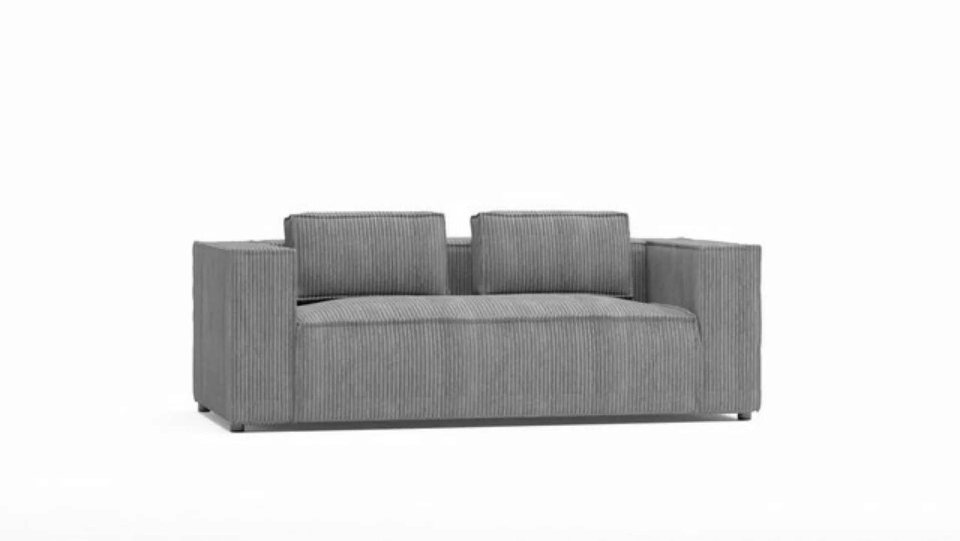 S-Style Möbel 2-Sitzer Sofa Renne aus Cord mit weichem Sitz, 2-Sizer Sofa 1 günstig online kaufen