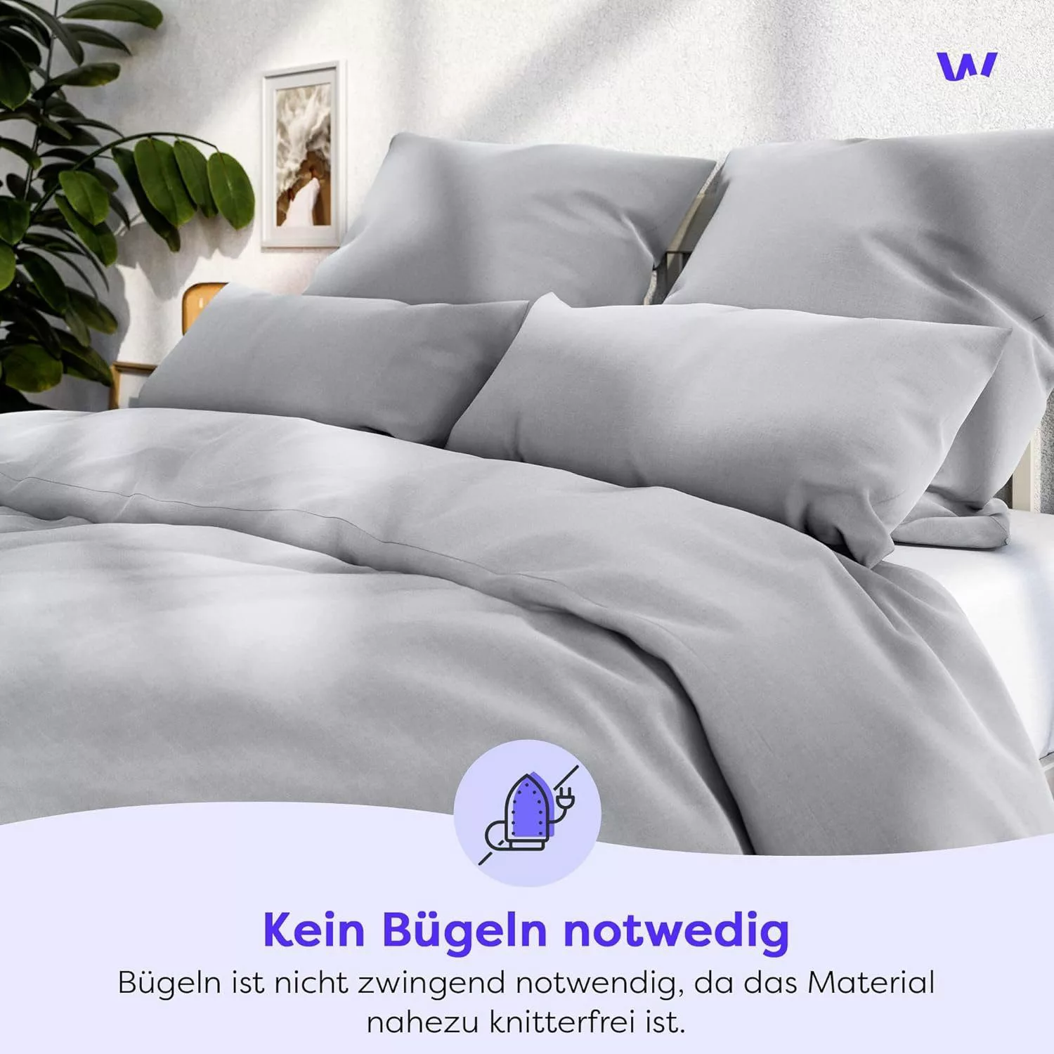 Wolkenfeld Bettwäsche Mikrofaser 4 tlg - günstig online kaufen