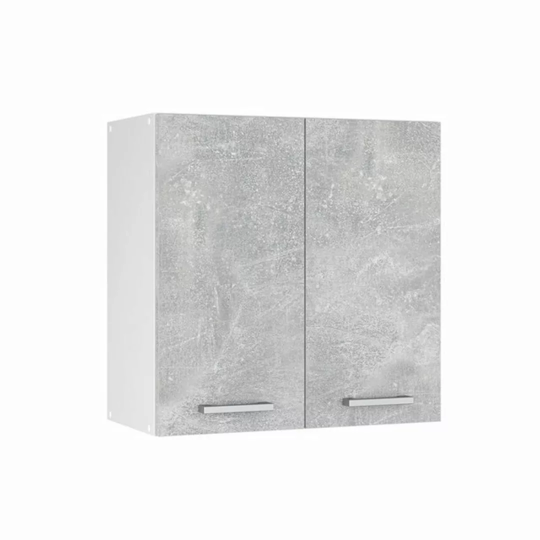 Vicco Hängeschrank Küchenhängeschrank 60 cm R-Line Weiß Beton günstig online kaufen