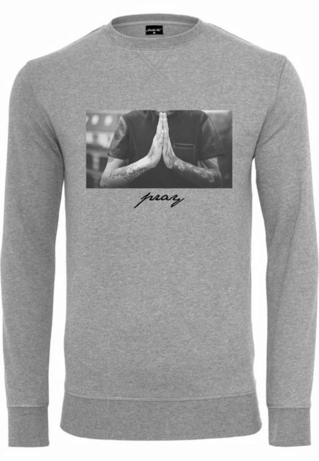 MisterTee Rundhalspullover MisterTee Herren Pray Crewneck (1-tlg) günstig online kaufen